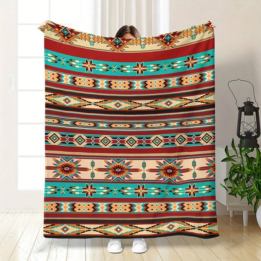 Bohemian Style Flannel Blankets & Throws Sofa Towel Soft Comfortable Throws Blankets Birthday Gifts Family Holiday Daily Couple Party Anniversary Wedding Souvenir Halloween Christmas Graduation Season Thanksgiving Bed Sofa